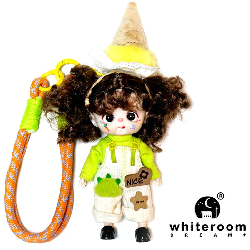 bjd doll Dolls for girls Labbu doll pocket mini blyth girl Doll Barbi cry Baby Rainbow Ball jointed doll Mobile phone Decoration