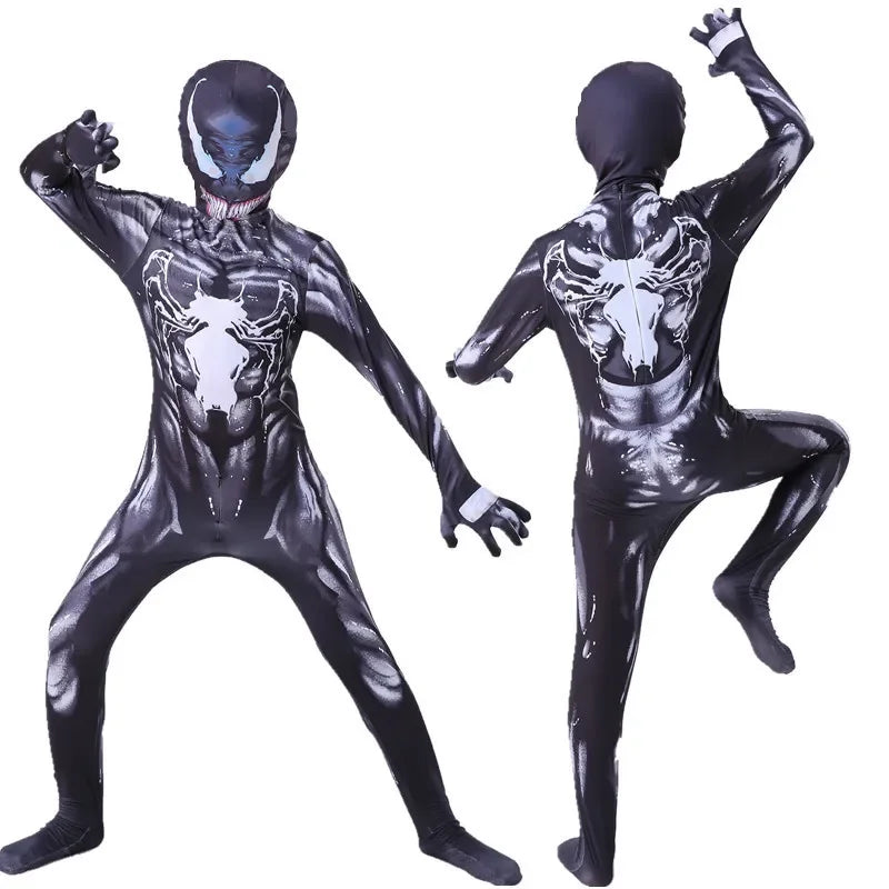 Kids Flash Man Costume Boys Cosplay Headgear Mask Set New Year Carnival Party Superhero Fancy Dress