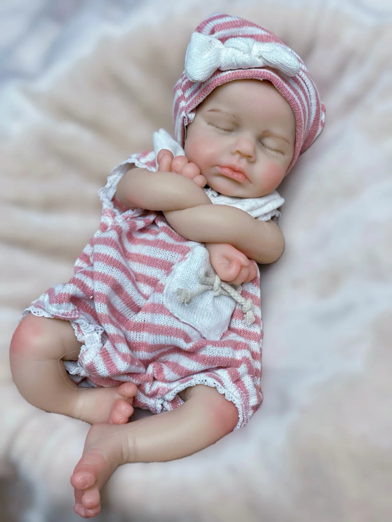 13 Inch Full Body Silicone Loulou Boy Or Girl Open Mouth Handmade Soft Touch Bebe Newborn Doll For Birthday Gifts