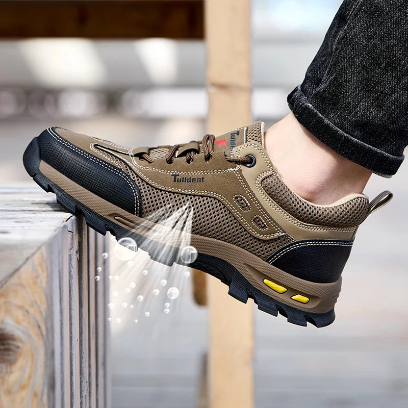 New Men's Shoes Summer Work Safety Shoes, Men's Anti Piercing Work Shoes, Protective Shoes, Safety Boots