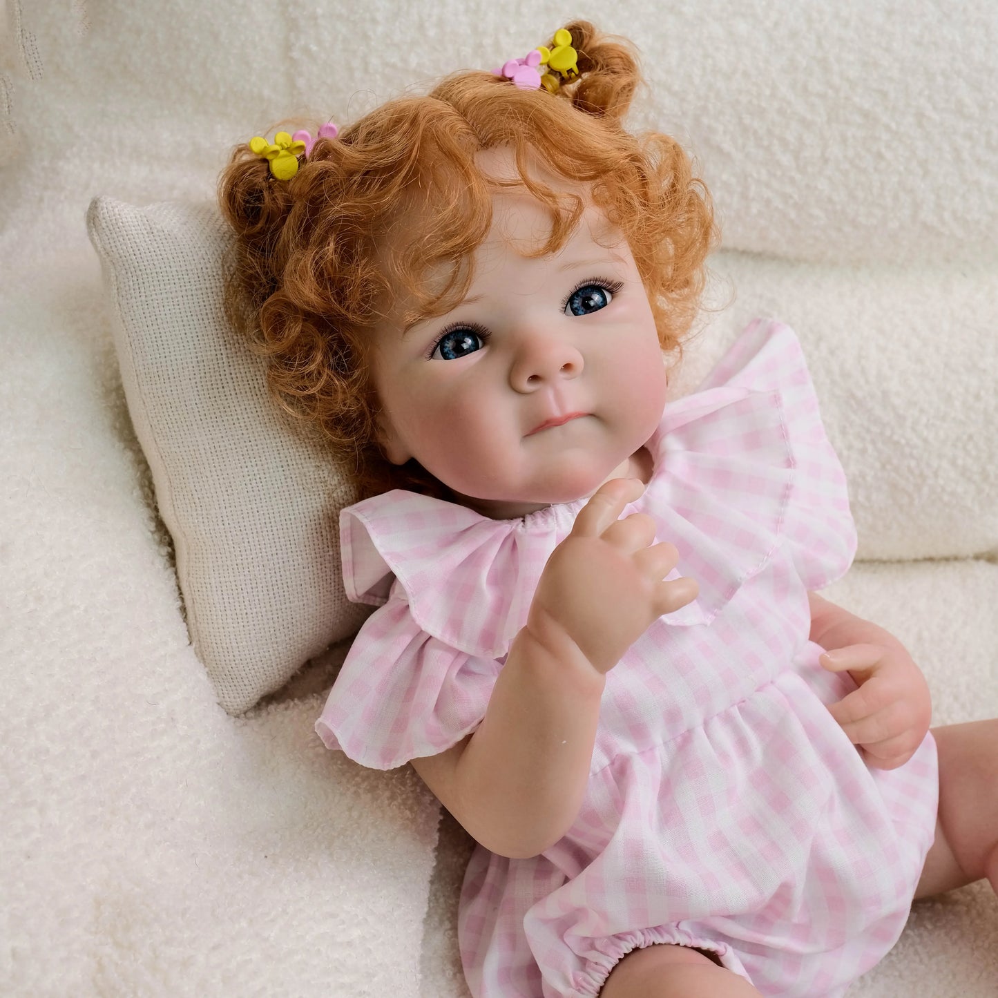 NPK 19-inch Newborn Lifelike Reborn Baby Doll Bettie Cuddly Full Body Multiple Layers 3D Skin Painting Collectible Toy