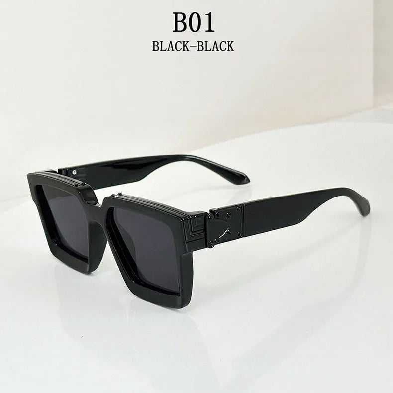 Millionaire Square Sunglasses For Men Retro Sunscreen Sunglasses Women