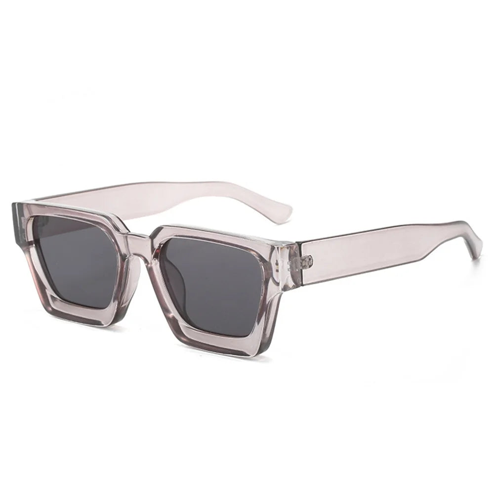 KLASSNUM Men Square Frame Sunglasses 2025 Luxury Brand Designer Sun Glasses Retro Trendy Shades UV400 Unisex Women Glasses New