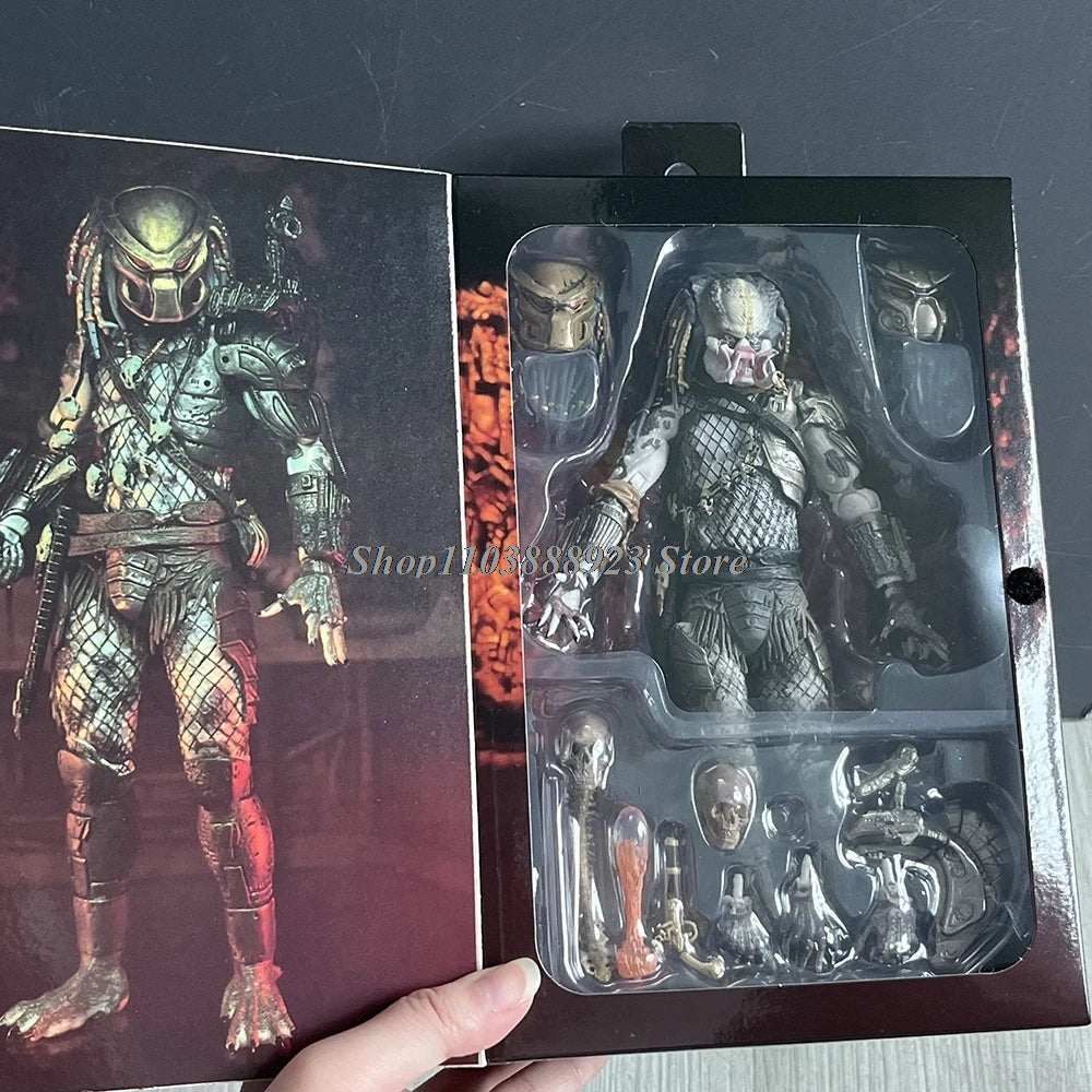 NECA Predator Figrue Ultimate Shaman Elder Armored Lost Warrior Jungle Hunter Snake Vision Predator Alien Figure Model Toy Gifts