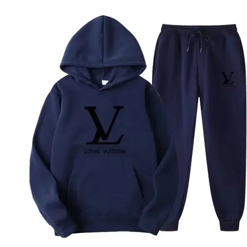 New men's one-piece sportswear and pants sets for autumn and winter of 2026 outdoor fashionable casual men's style