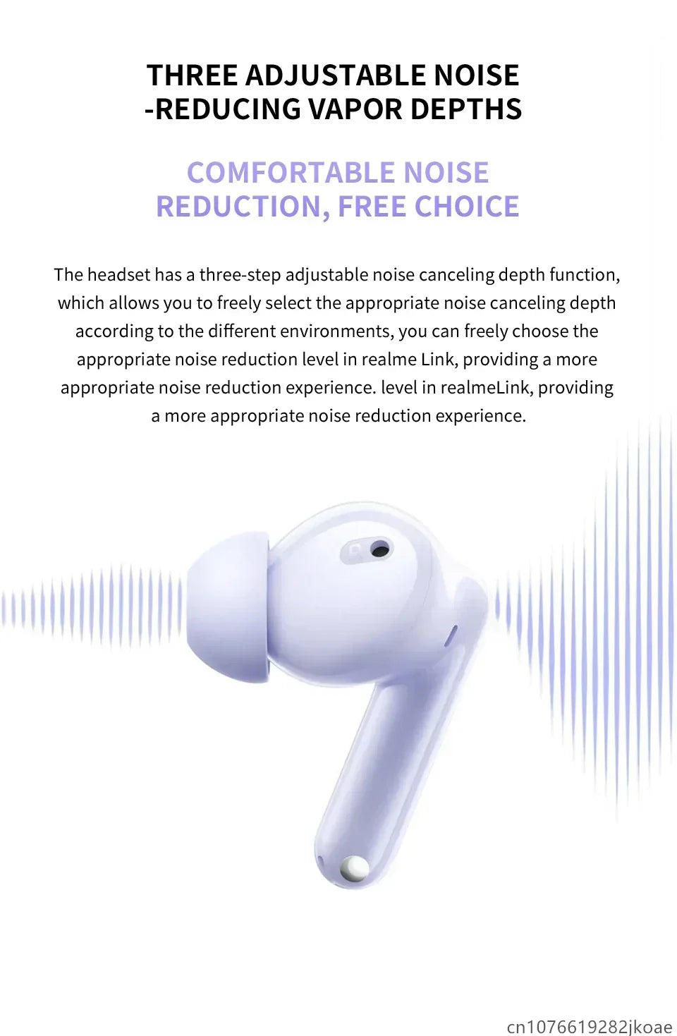 realme Buds T310 Earphones 46dB Active Noise Cancelling HiFi Wireless Headphones Bluetooth 5.4 Game Music Headset Long Standby