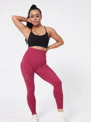 Hollow Out Gym  Leggings Of Women Skinny Stretch High Waist Autumn Pants