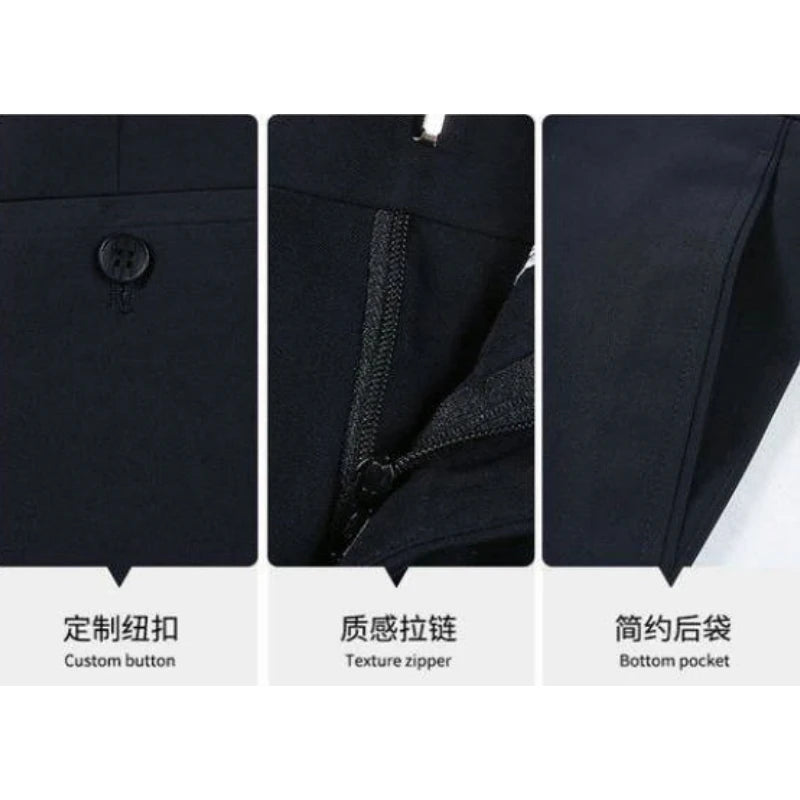 High End Mulberry Silk Men's Suit Pants  Summer Thin Super Sagging Luxurious