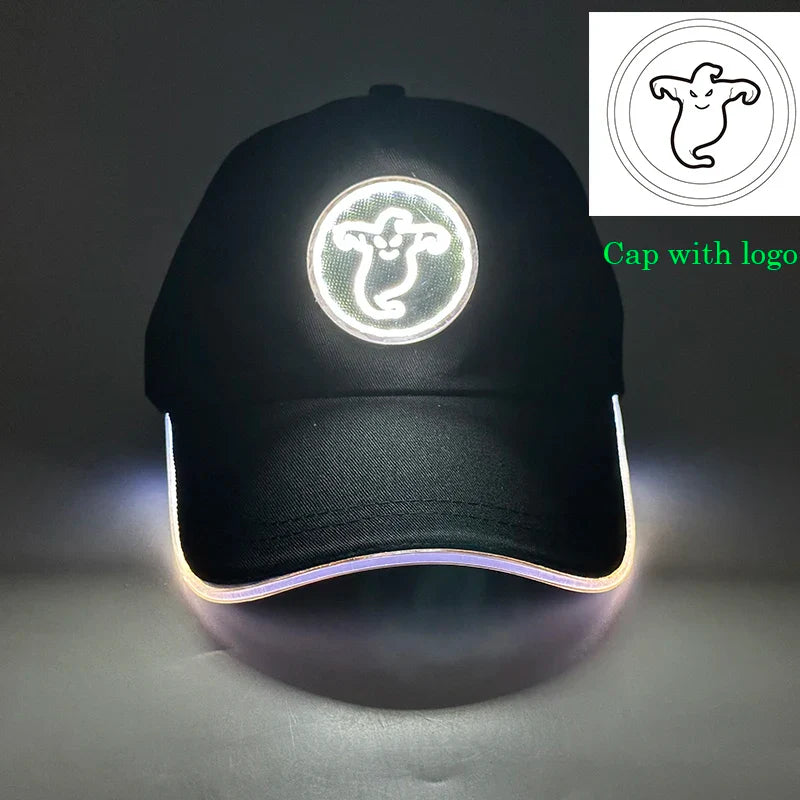 Wholesale Baseball Caps Night Glow Light Cap Boys Girls Fashion Headwear Costumes Accessory Caps Hats