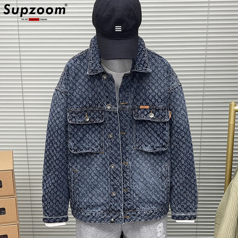 Top Fashion Single Breasted Cotton Solid Turn-down Collar Short Bomber Jacket