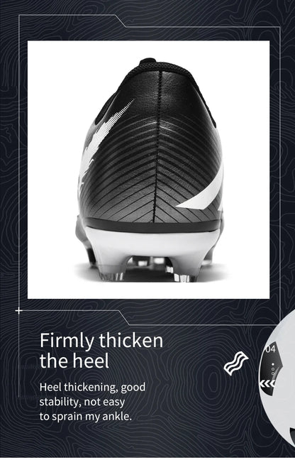 Soccer Shoes Sport Outdoor Men Breathable Cleats FG Football Boots