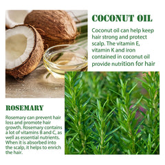 60ml Rosemary Essential Oil Pure Natural Hair Essential Oils for Nourish Shiny Hair Healthy Hair Care