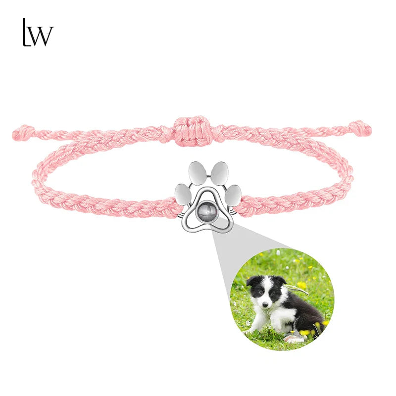 Custom Bracelets with Picture Personalized Gifts for Women Men, Custom Photo projection Bracelet Gifts for Couple/Family/Friend