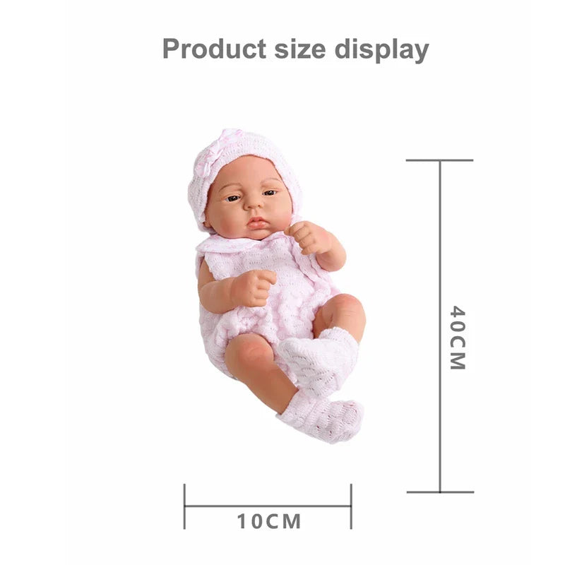 15.75inch 40cm Reborn Dolls Baby  Dolls Toys Girl Lifelike Reborn Dolls Full Body Vinyl Girl Doll Bebe Doll Toy Birthday Gift