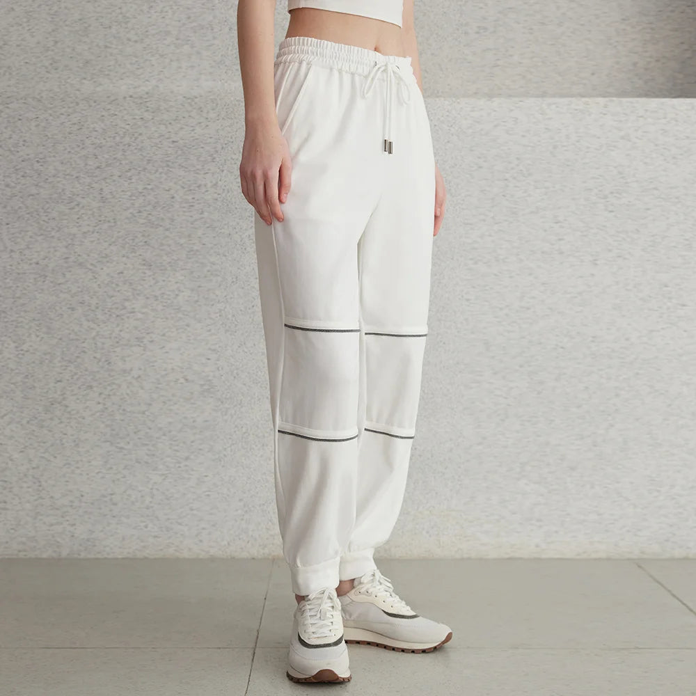 Luxury Producer Elastic Waist Beads Women's Clothing Ladies Clothes Overalls