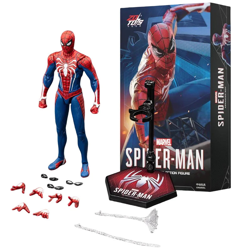 ZD Toy Spider Man No Way Home Marvel legends 1/10 Peter Parker Gold Black Red Model Action Figure Adult Collectible Toy