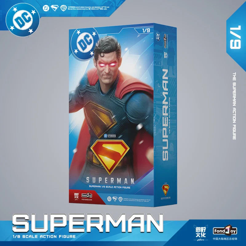 Genuine Fondjoy Superman 1/9 Scale War Damage Version DC Action Figure Collectible Model Toy Superhero Ornament Gift Collectors