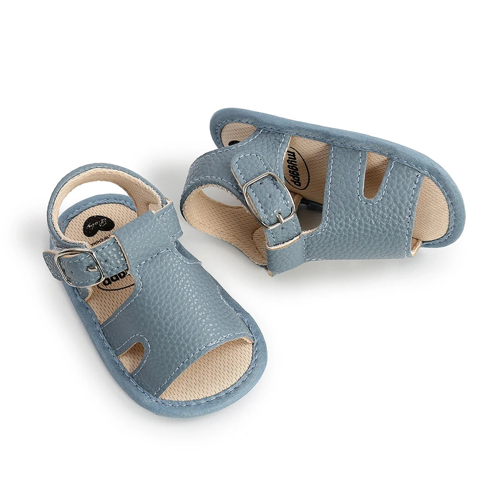 infant Sandals Fashion Soft Crib Shoes Anti Slip Summer Toddler Boys Girls First Walker Baby Soft Sole Sandals Shoes