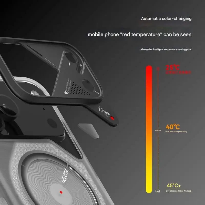 AULUMU Frosted Mobile Phone Case for IPhone 17 Pro Max Luminous Translucent Full-Inclusive Anti-fall Magnetic Phone Case Gift