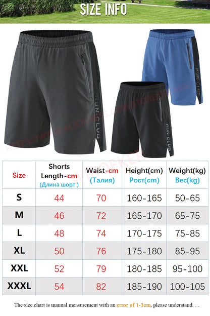 Men Run Shorts Patchwork Training Shorts Zipper Pockets Gym Sports Quick Dry Short