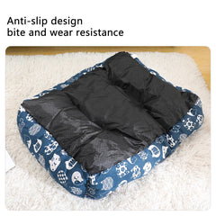 Square Thick Warm Dog Bed Neck Guard Pet Dog Sofa Many Colors Cat Nest Mat