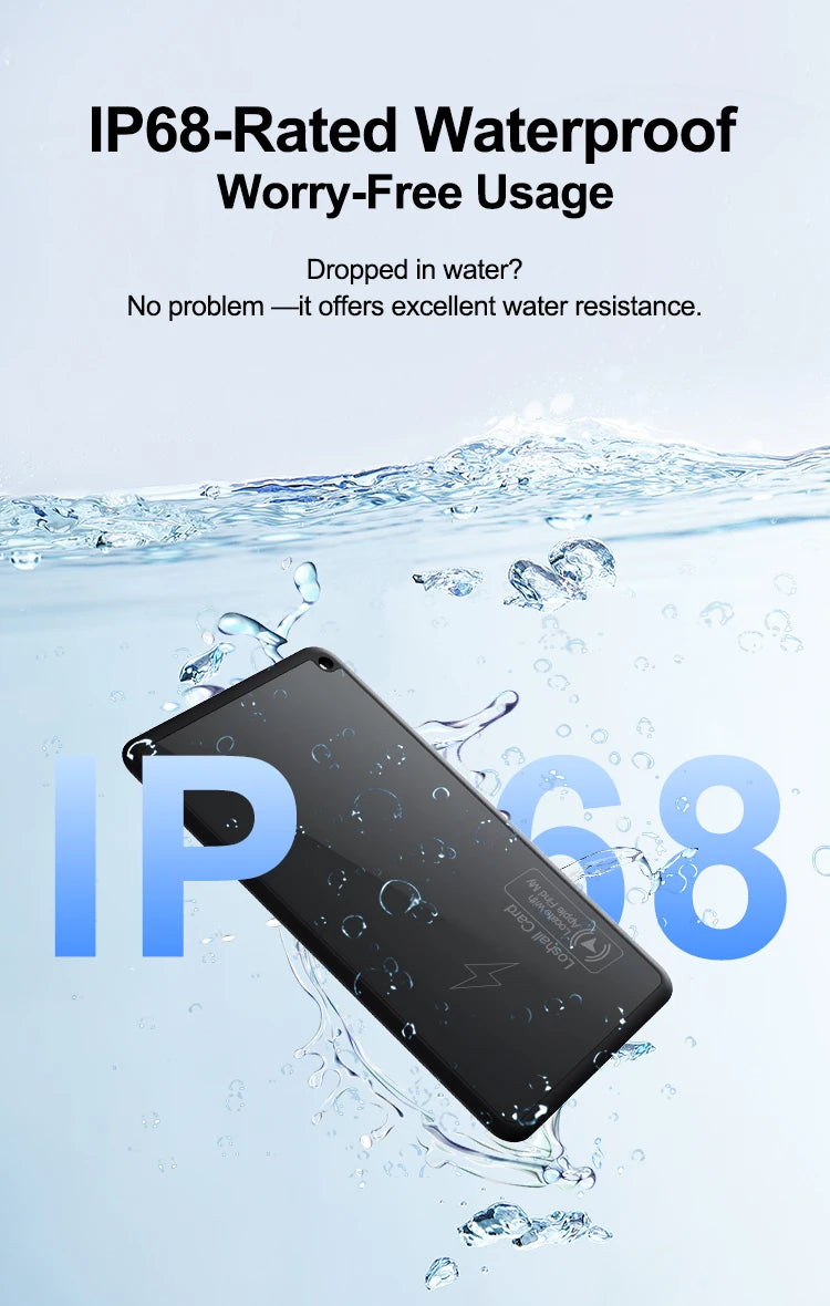 Smart Wallet tracking Card For IOS Find My App Bluetooth Tracker Ultra-thin Smart Tag Waterproof Gps Locator Wireless Charging
