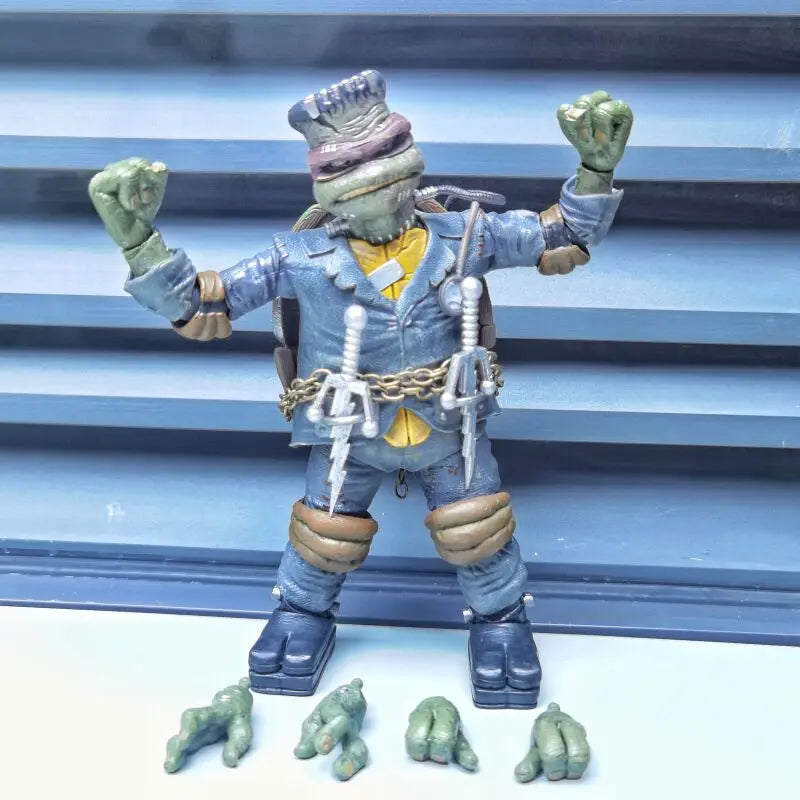 NECA Last Ronin Leonardo April Oneil Casey Jones Hunchback Michelangelo Mummy Raphael Frankenstein Monster Turtle Action Figure