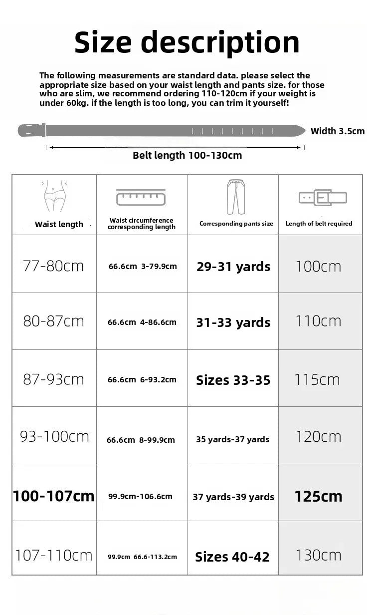 Cowhide and leather men's belt, fashionable casual luxury brand jeans belt, multifunctional design men's belt