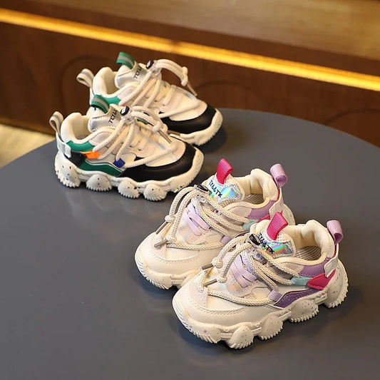 Running Shoes for Boys Mix Colorway Baby Tennis Shoes Girls School Student Sports Shoes