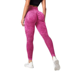 Women Leggings Washing Yoga pants Bubble Butt Push Up Fitness Legging