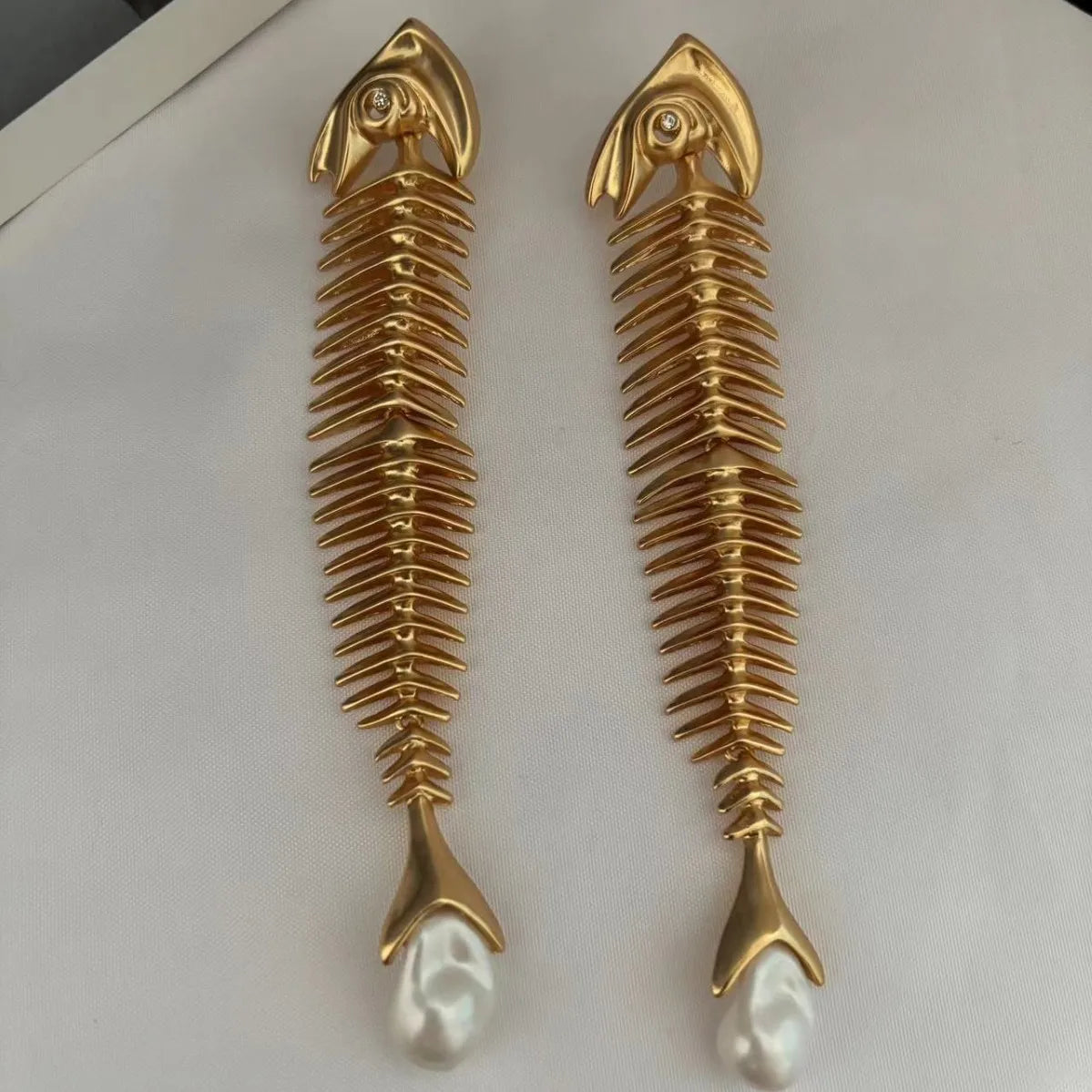 Baroque Pearl Eye Earrings