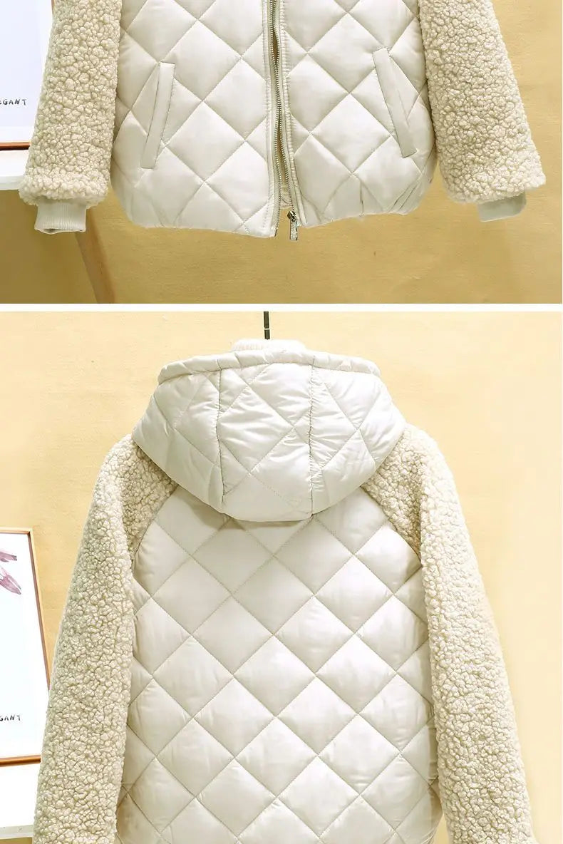Down Cotton Jacket Female Short Coat Autumn Winter Women's Hooded Loose