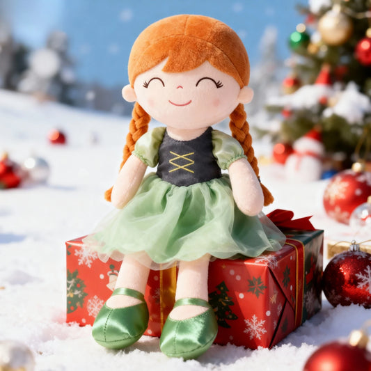 NEW Gloveleya Christmas  Plush Doll Baby Dolls, Soft Plush Princess Plush Toys, Ideal Christmas Gift Baby's first Birthday Gift