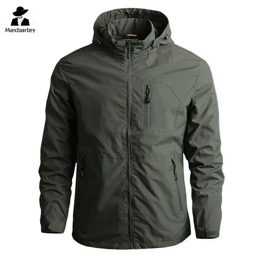 Unload Thin Jacket Men Waterproof Windproof Special Forces Hooded Climbing Coats