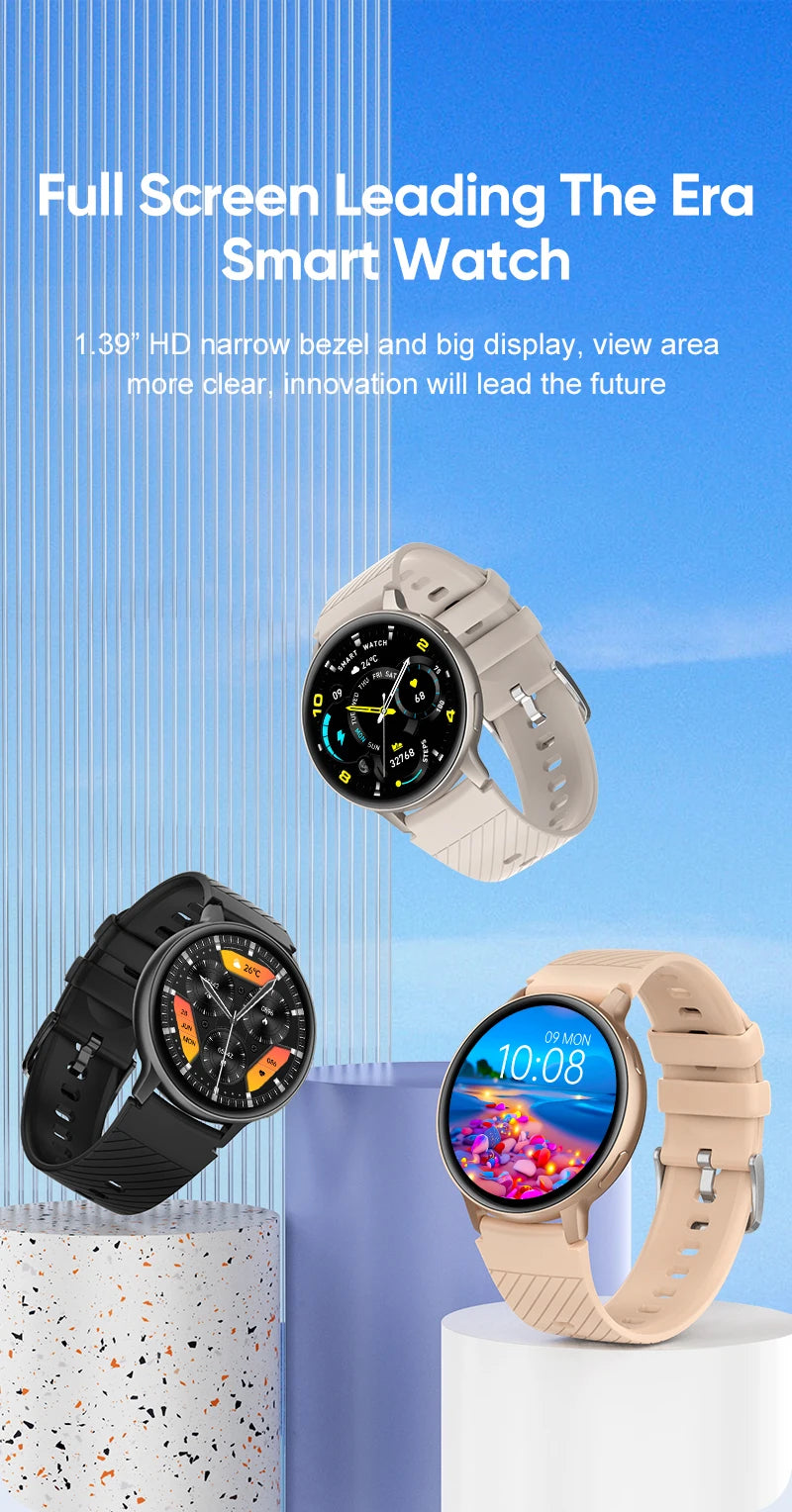 LIGE Bluetooth Call Smart Watch Women Custom Dial Watches Men Sport Fitness Tracker Heart Rate Smartwatch For Android IOS 2025