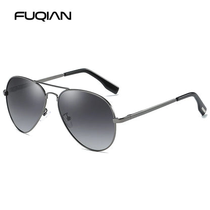Sunglasses Men Luxury Metal Black Aviation Sun Glasses Male