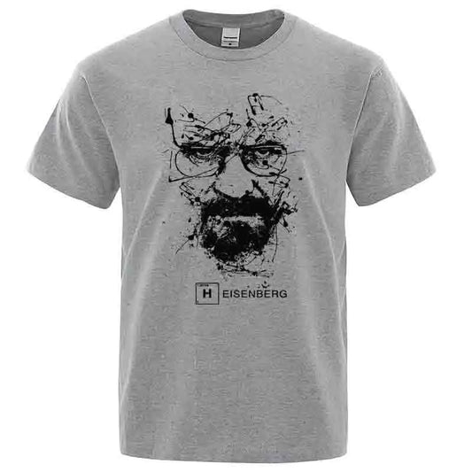 Men Fashion Casual Top Quality 100% Cotton Breaking Bad T Shirts Men Heisenberg Camisetas Hombre Men Cool Tee Shirt Tops
