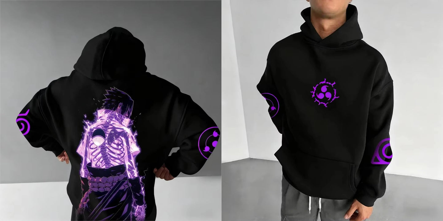 Printed Breathable and Comfortable Sporty Casual Hooded Oversized Sweatshirt for Adults Children Men and Women