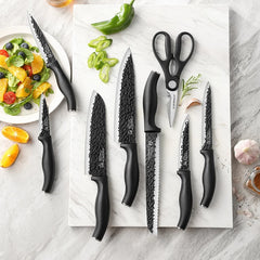 Hammer Pattern Kitchen Knives Set Stainless Steel Chef Knife Non-stick Slicing Sharp