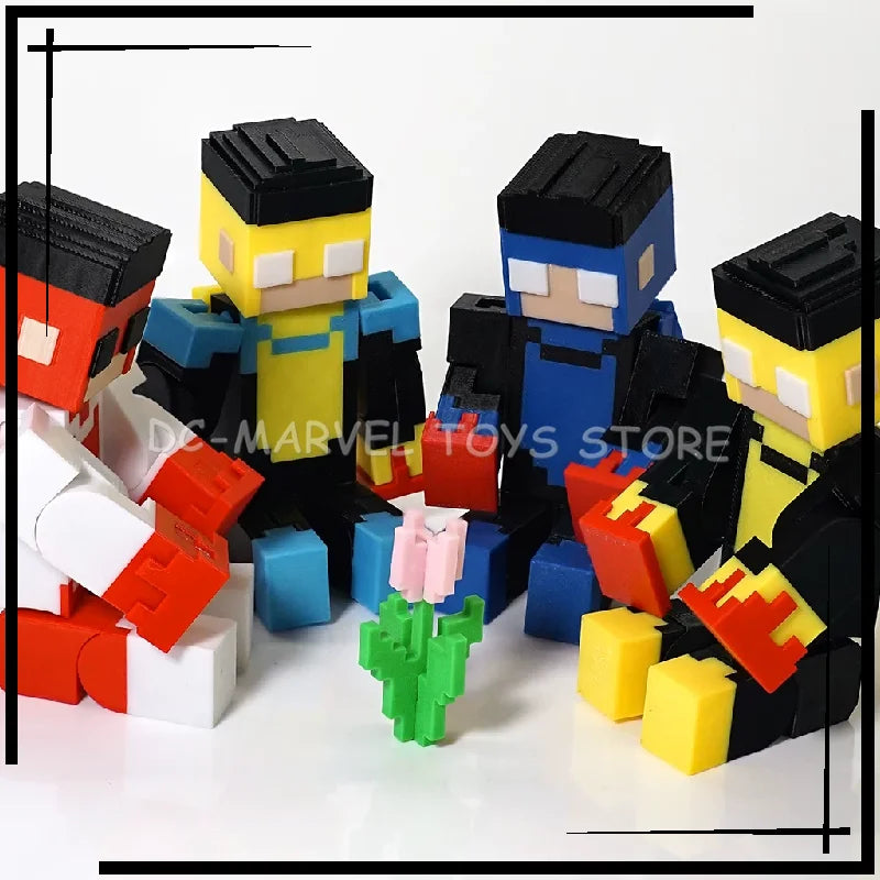 In Stock New 3d Printed Invincible Toys Action Figures T13 Dummy 13 Superheroes Multi-Jointed Movable Shapeshift Toys