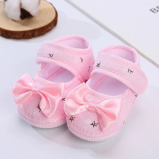 Square Mouth Girl Shoes Breathable Crib Shoes Warm Light Shoes Toddler Shoes For 0-12M