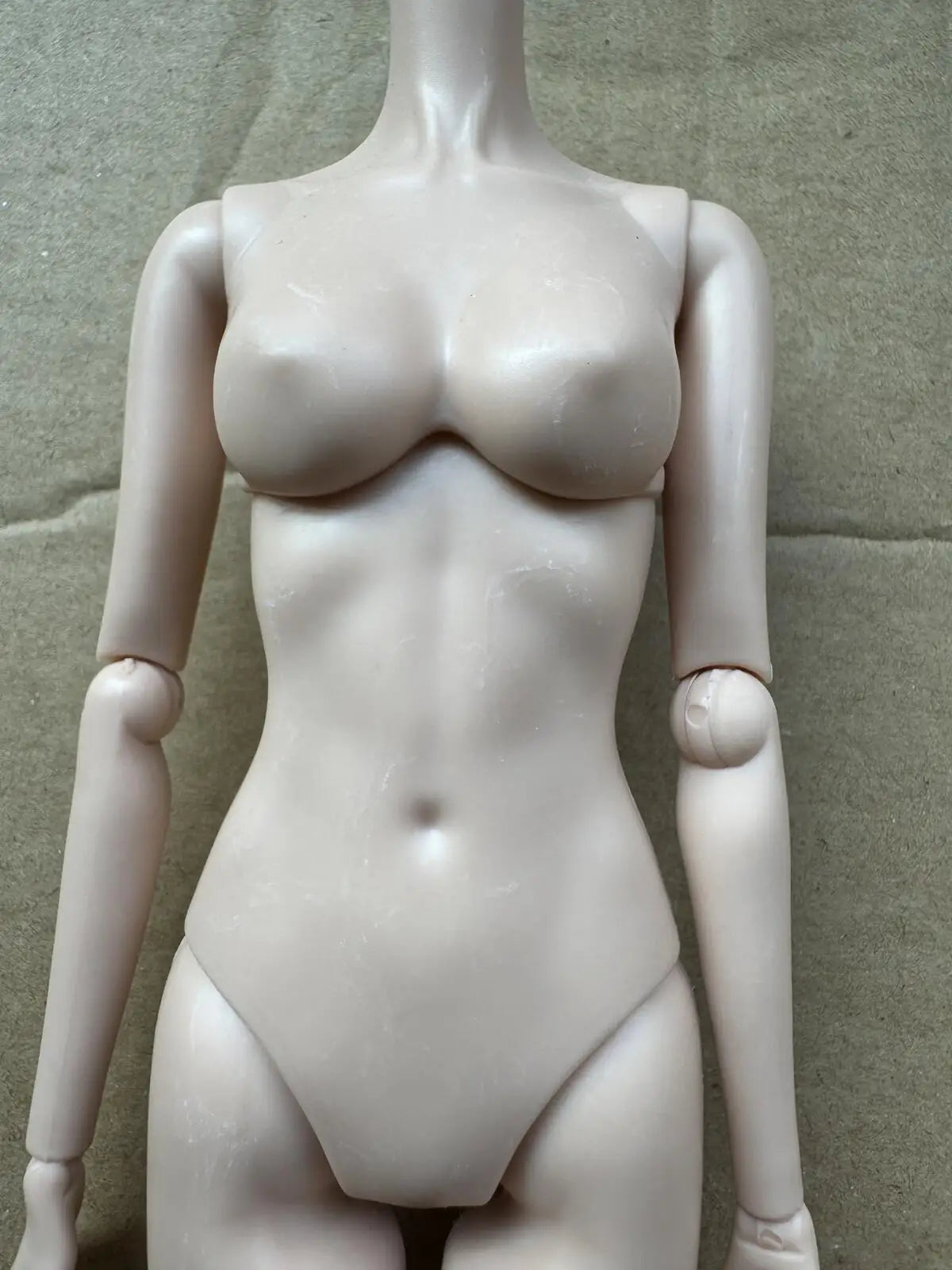 1/6 Super Model Doll Body Joints Movable Solid Doll Replacement Body For FR/IT Doll Heads Light Beige Pink White Skin Tone
