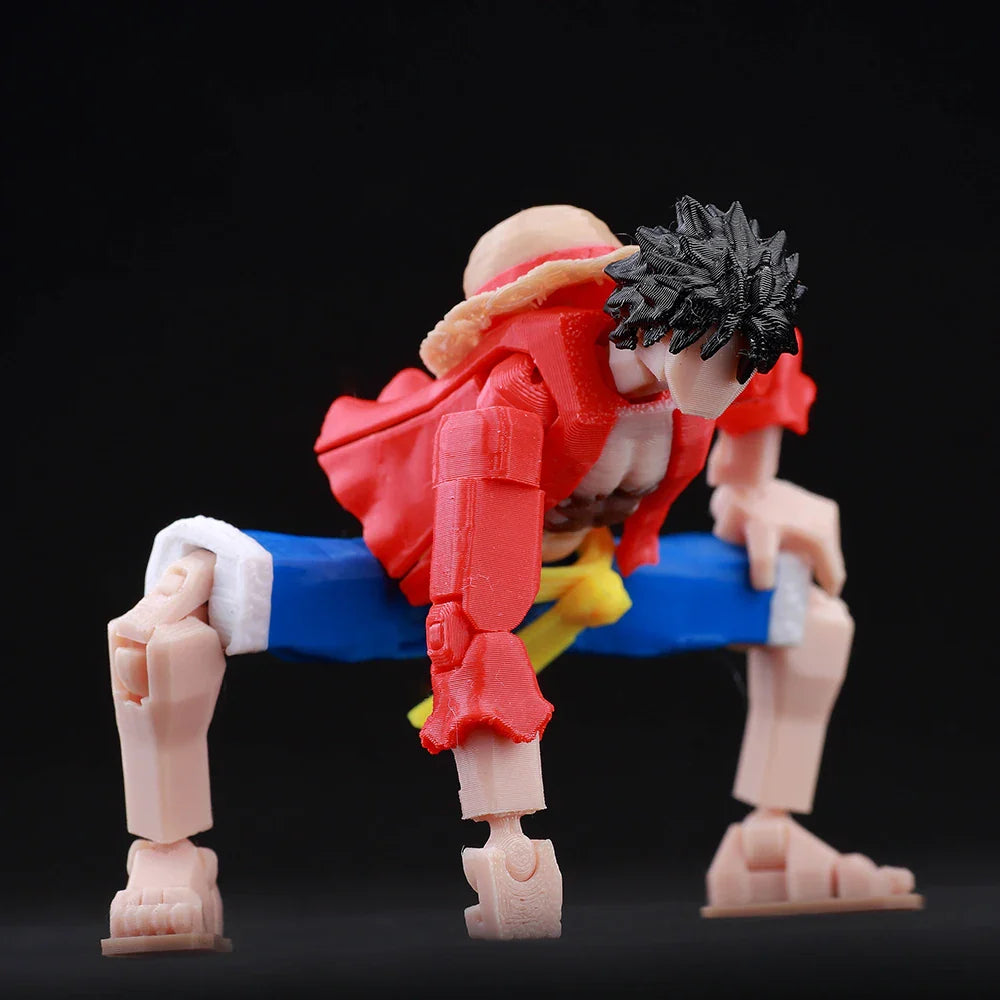 9L3D Printed Anime One Piece Naruto Demon Slayer Dummy13 Lucky T13 Movable Shapeshift Action Figures Mannequin Toys Collectors