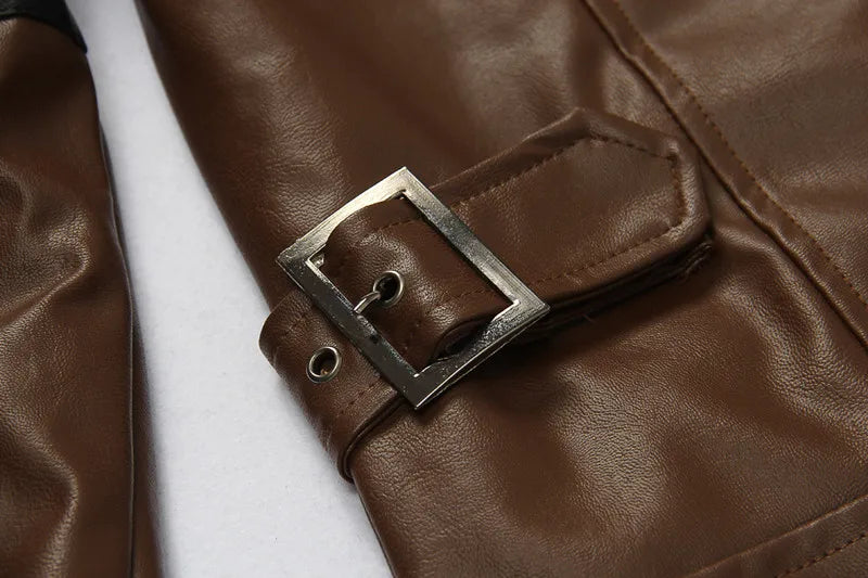 Deepening the crisis of high-end slim-fit Lyon hunting three-dimensional pocket leather