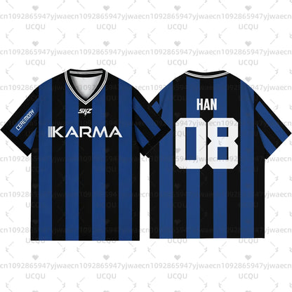 Adult Women's Men's Boys' Casual Sporty KARMA Ceremony 3D Print Graphic T-Shirt Girl Tee Outdoor Sports T-shirt