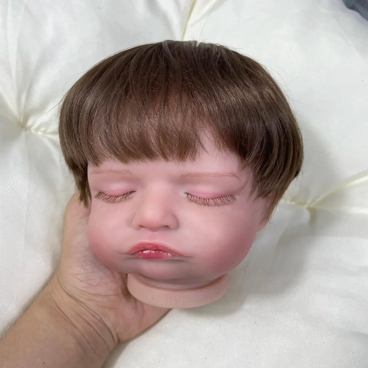 19Inch Painted Reborn Doll Kit Rosalie With Rooted Hair and Cloth Body Unassembled DIY Doll Parts Toy