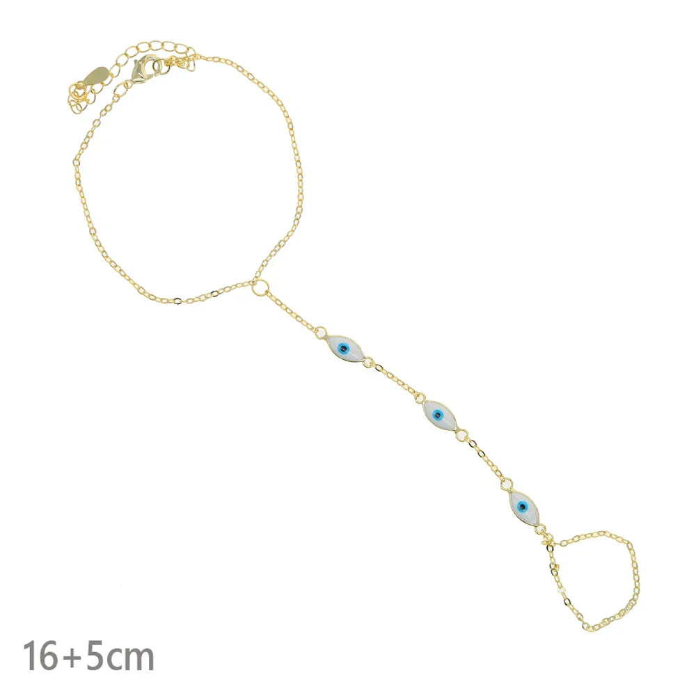 2025 New Micro Pave Clear CZ Tassel Hand Chain Bracelet Gold Color With Round CZ Station Double Chain Fashion Women Jewelry