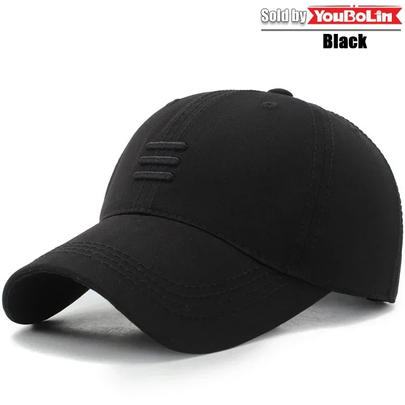 Hat baseball cap European and American fashion spring and autumn sun hat simple black summer leisure duckbill cap sports cap