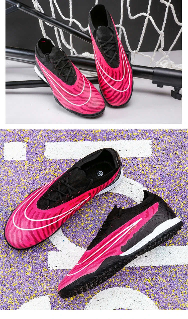 Soccer Shoes For Men Original Outdoor Sports Training Football Boots TF/FG Kids