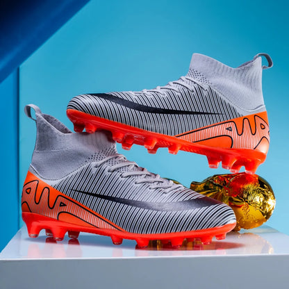 Professional Men Soccer Shoes FG/TF  Football Boots Cleats Breathable  Outdoor